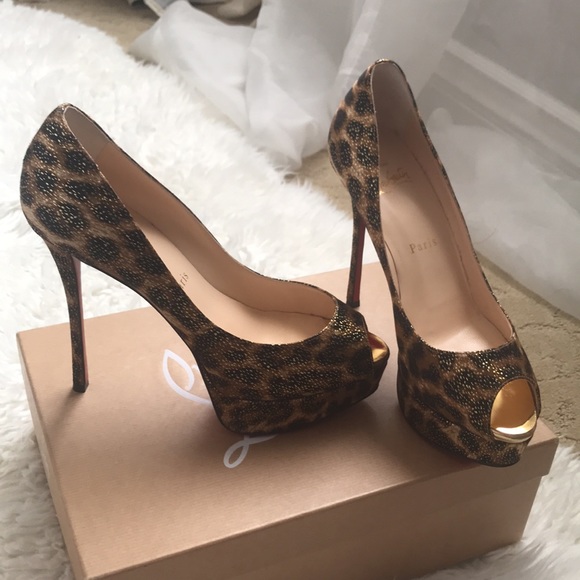 Christian Louboutin Fetish Peep Toe Heels - Picture 3 of 8